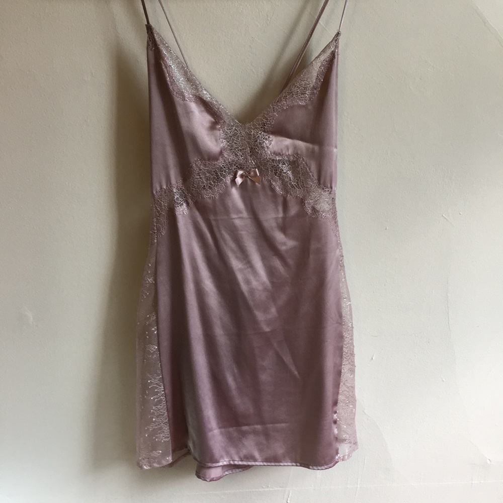 Victoria’s Secret Purple Satin Slip. Size Medium